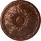 Ekena Millwork Granada Ceiling Medallion (Fits Canopies up to 4 1/4"), Hand-Painted Copper Penny, 15 3/4"OD x 5/8"P CM16GACPS - alternate 1